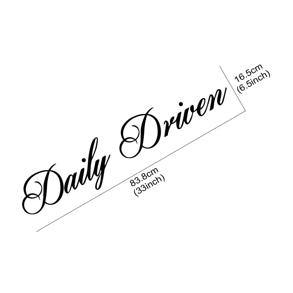 Daily Driven Car Windshield Banner Graphics Sticker Racing Stripes Vinyl Decal Car Truck Body Window DIY Decoration Accessories