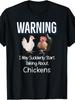 Maglietta per Amanti del Pollo Serama da Uomo e da Donna - Grafica Divertente con Gallina e Gallo Fattore