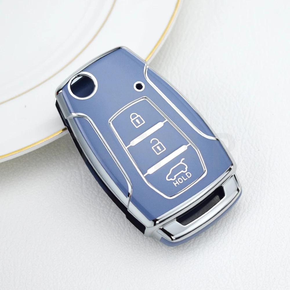 TPU Remote Key Case Cover For Korean Ssang Yong Key Case for SsangYong Kyron 2 Sanka Actyon Korando Tivoli Musso Keychain