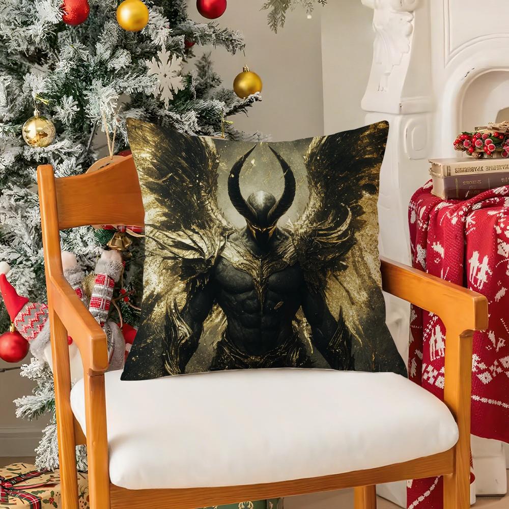 Game Wow World Of Warcraft-W Pillow Case Silky Short Plush With Invisible Zipper Dustproof Sofa Cushion Cover For Home Decor