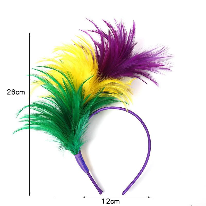 New Retro Rainbow Feather Headband For Kids Ideal For Halloween Parties And Celebrations