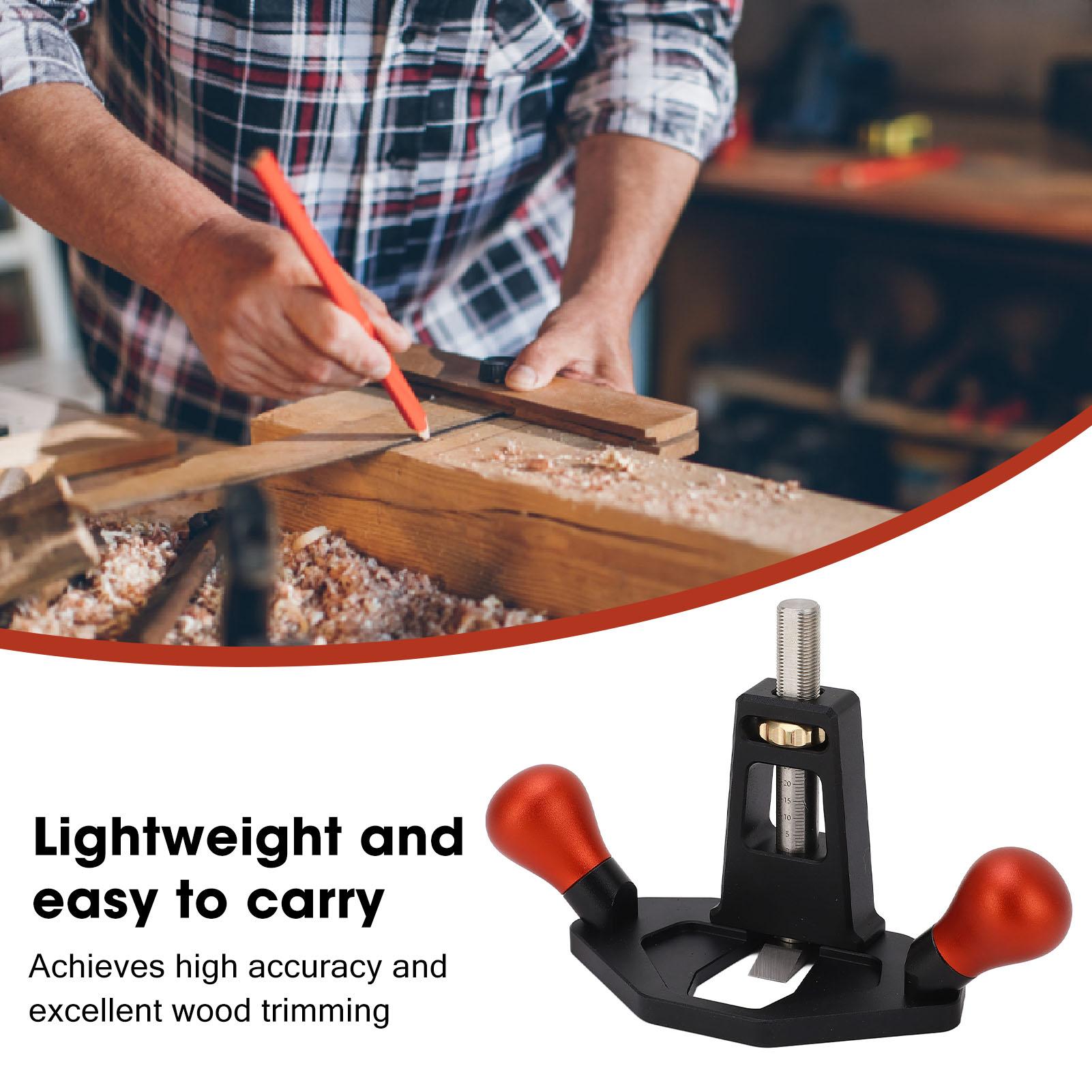 

Woodworking Router Plane Hand Router Trimming Plane Anodic Oxidation Treatment Blade Hand Planer Tools Other