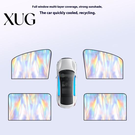 Car Window Shades 1/4Pcs Sun Magnetic Baby Rear Shade for Breathable Side UV Protection Privacy Mesh Sunshade Covers Folding Curtain Most Vehicles &