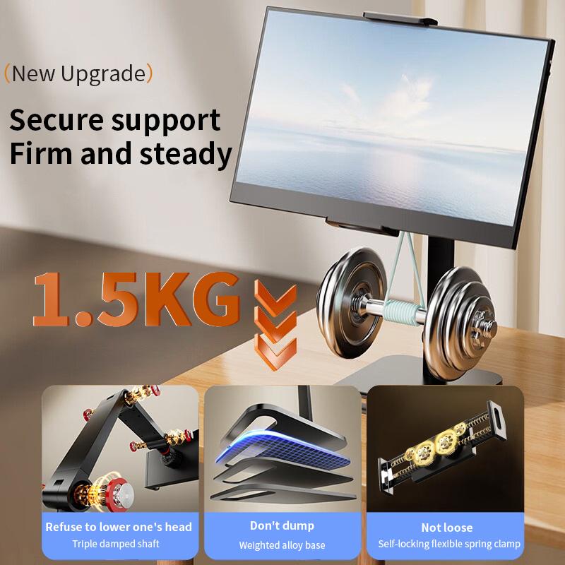 360 Rotation Retractable Lazy Height Adjustable Metallic Foldable Desktop Mobile Phone Holder Stand for Bulk Business Supplies