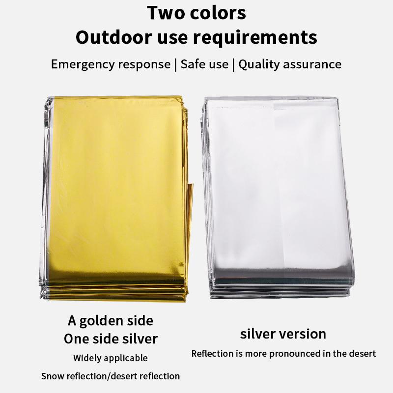Emergency Rescue Blanket Keep Warm Survival Blanket Waterproof Survival Blanket Outdoor Thermal Blanket Travel Camping Hiking