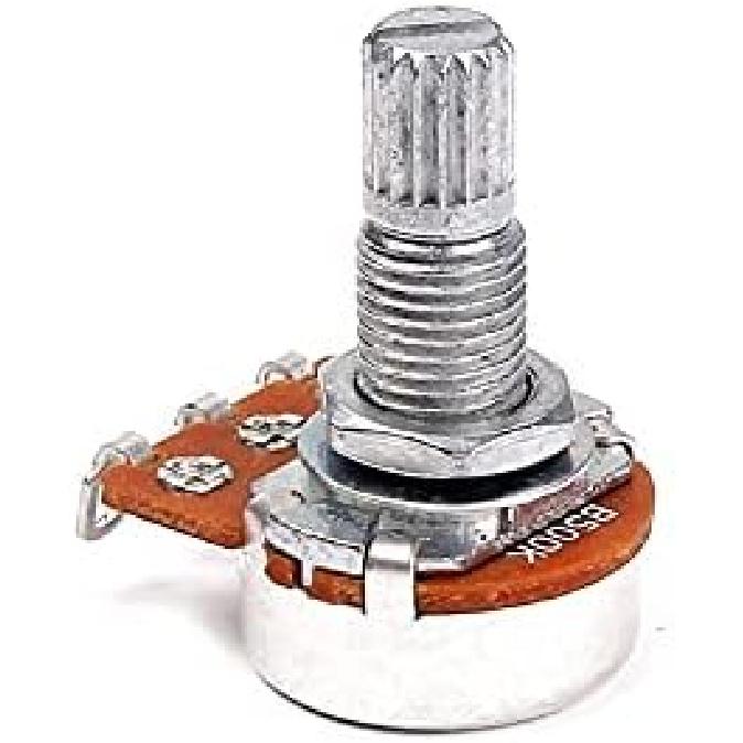 Alnicov B500K Guitar Potentiometers Long Split Shaft Tone Volume Audio Control for Electric Guitar Bass