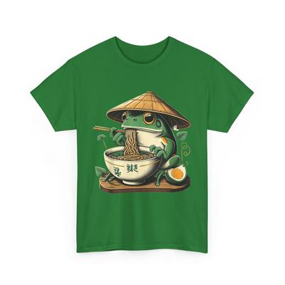 Frog Eating Ramen Kawaii Neko Japanese Noodles Anime Lovers T-Shirt