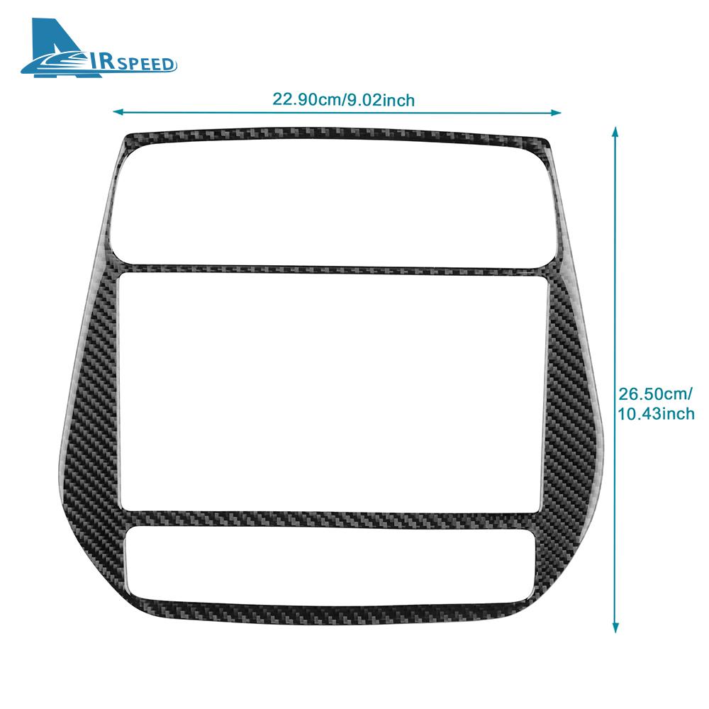 Real Soft Carbon Fiber For Toyota Prius 2016 2017 2018 2019 2020 2021 2022 LHD RHD Car Central Control Panel Warning Light Frame
