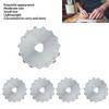 10Pcs 45mm Rotary Cutter Blades Scalloped Cutting Sharp Perforating Replacement Blades High Wear Proof