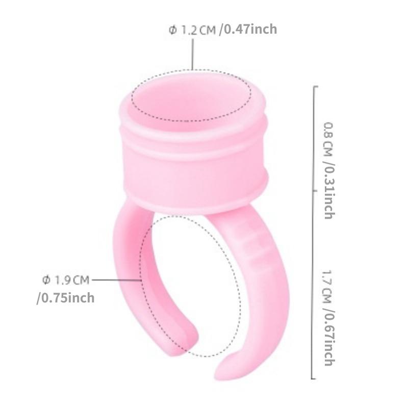 

100 шт. одноразовые колпачки для чернил для татуировки, розовое кольцо для татуировки, чашка с чернилами для игл для татуировки, аксессуары для макияжа, инструменты для татуировки