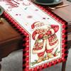 Christmas Linen Table Runner Merry Christmas Decoration for Home 2024 Xmas Party Decor Ornament Navidad Natal New Year Gift 2025