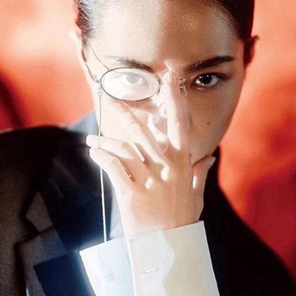 Steampunk Style Monocle Glasses British Style Cos Glass Fashion Single Glasses Unisex