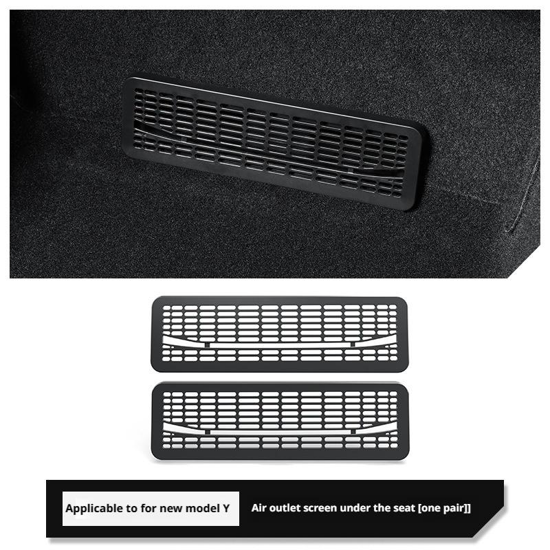 Für Tesla Model Y 2025 Juniper Schutzabdeckung für hinteren Luftausströmer, blockierendes Luftauslassgitter, Schutz, Zubehör H1W6