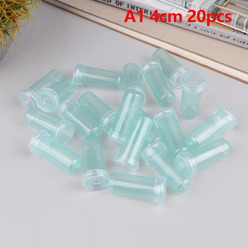 20 шт. пластиковая трубка для питания свежих цветов с крышкой, трубка для хранения воды, контейнер для сохранения свежести, цветочная трубка для воды