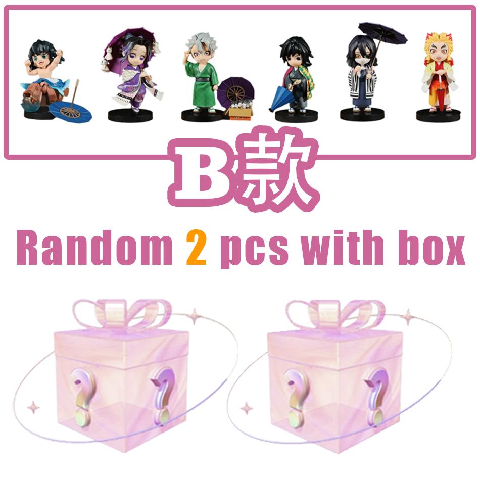 Nová anime figurka Postavy z Demon Slayer Kimetsu No Yaiba Panenka Série Švestkový Déšť Slepá Krabička Figurka Bojovník Akční Figurka Model Hračky
