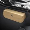 Car Storage Box with Magnetic Snap Closure Organizer Anti-Falling Hook And Loop Installation Container for Sun Visor or Seat Back
