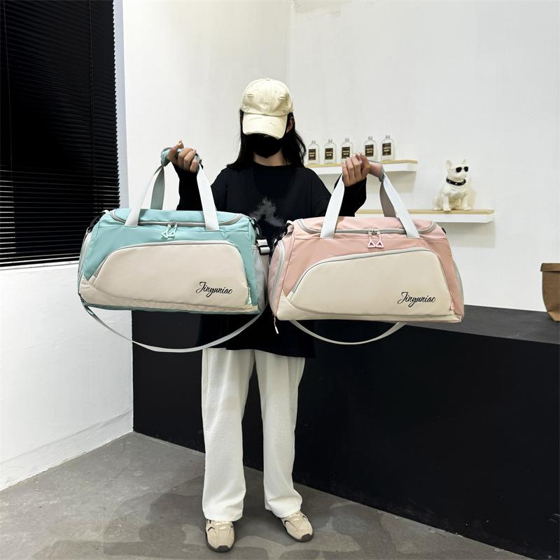 Short-haul travel bag Women's bag Portable business trip Large capacity Lightweight sports Fitness small luggage Birth travel storage bag