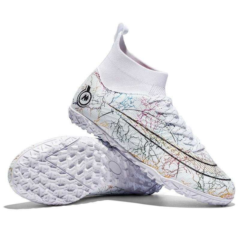 

Футбольные бутсы Мужские спортивные соревновательные тренировочные бутсы Высокие носки Шипы Рваные ногти Кроссовки 46