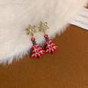 Christmas Asymmetrical Earrings: Bell, Bow, Santa Claus, Heart, Snowflake