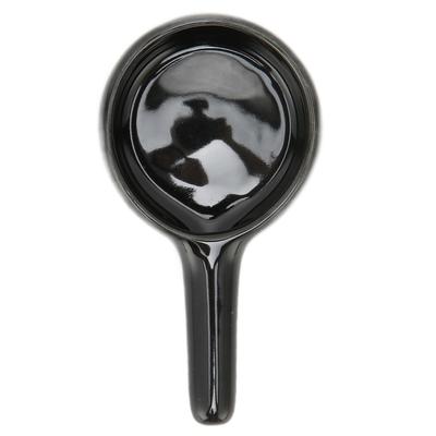 Küçük Tealight Mumluk Seramik Kaşık Şekli Ev Dekorasyonu Tütsü Brülörü içinSiyah