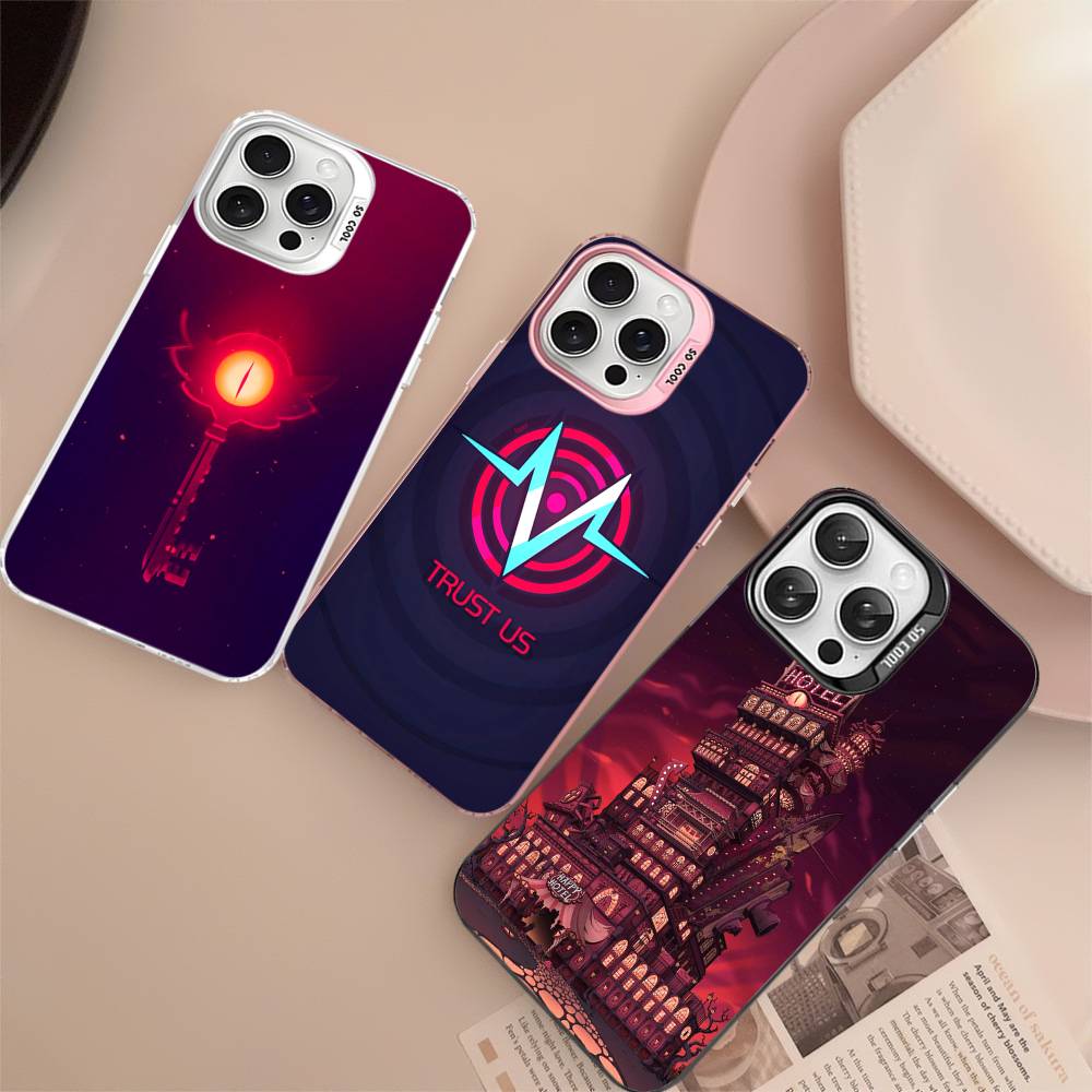 H-Haz-bins Hotels Bunte Handyhülle Für iPhone 17 16 15 14 13 12 11 Pro Max Plus Mattes Cover