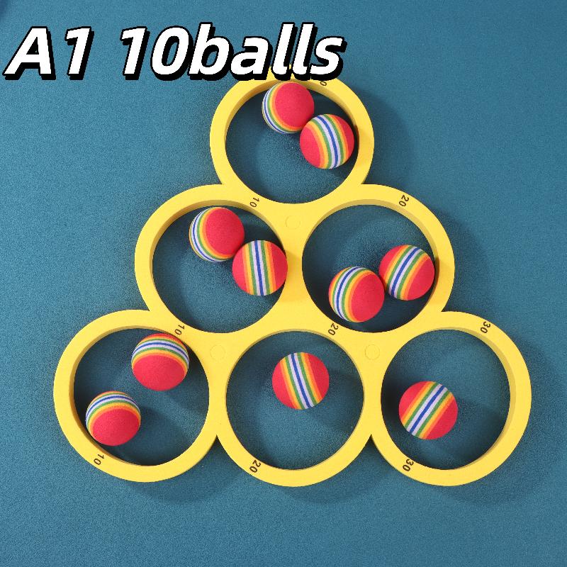 Pool Games Set With 10/12 Balls Pool Floating Throwing Games Floating Ring For Kids Adults Swimming Pool Water Game
