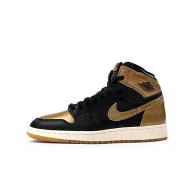 Air 1 Retro High OG Siyah Metalik Altın
