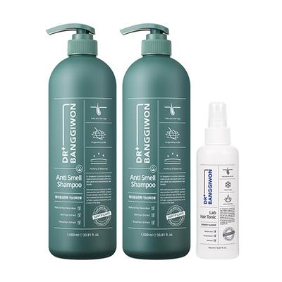 Dr.banggiwon Anti Smell Shampoo 1000mlx2+wrap Hair Tonic 150ml