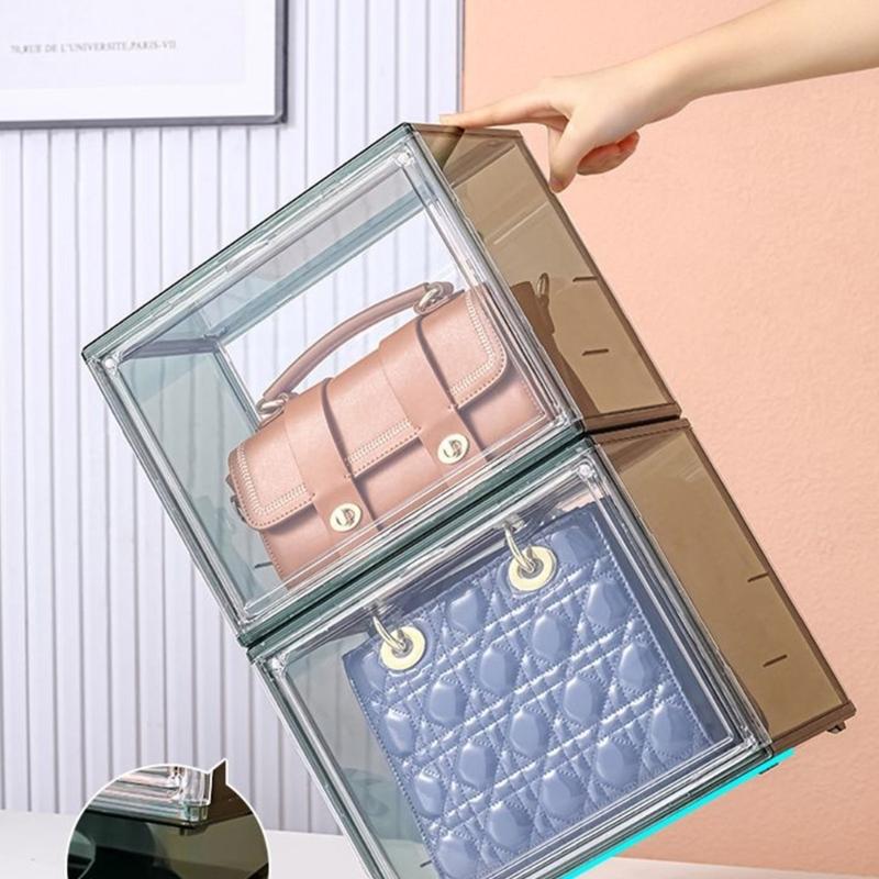 Clear Multipurpose Storage Case Magnetic Clear Organizers for Efficient Sorting of Jewelry and Makeup Products