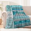 1pc for granddaughter's growth confession blanket, eternal love, soft and comfortable flannel blanket, sofa decoration