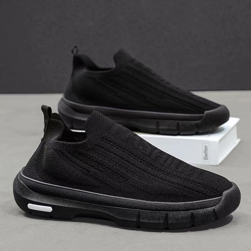 Мужские повседневные кроссовки Легкие удобные повседневные спортивные вязаные сетчатые — фото 4