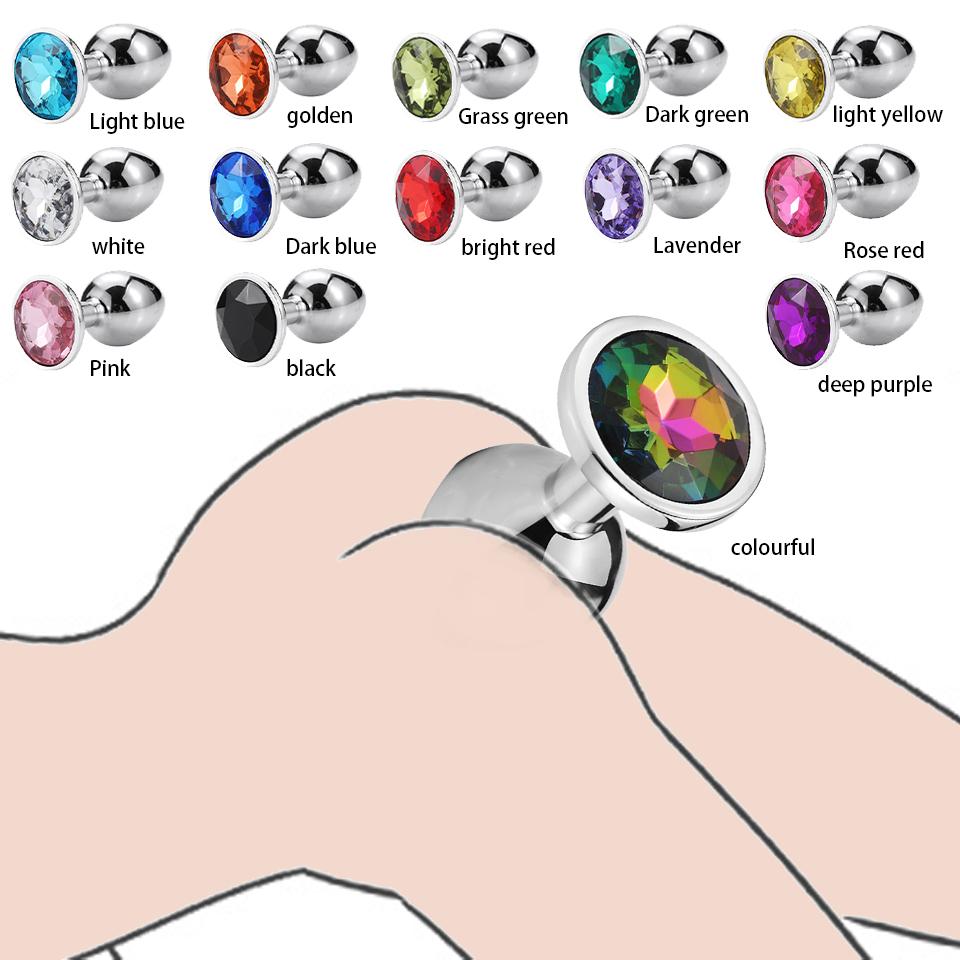Anal Plug Sex Toys Mini Round Shaped Metal Stainless Smooth Steel Butt