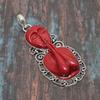 Beautiful Praying Lady Gemstone Handmade Jewelry Sterling 925 Silver Pendant