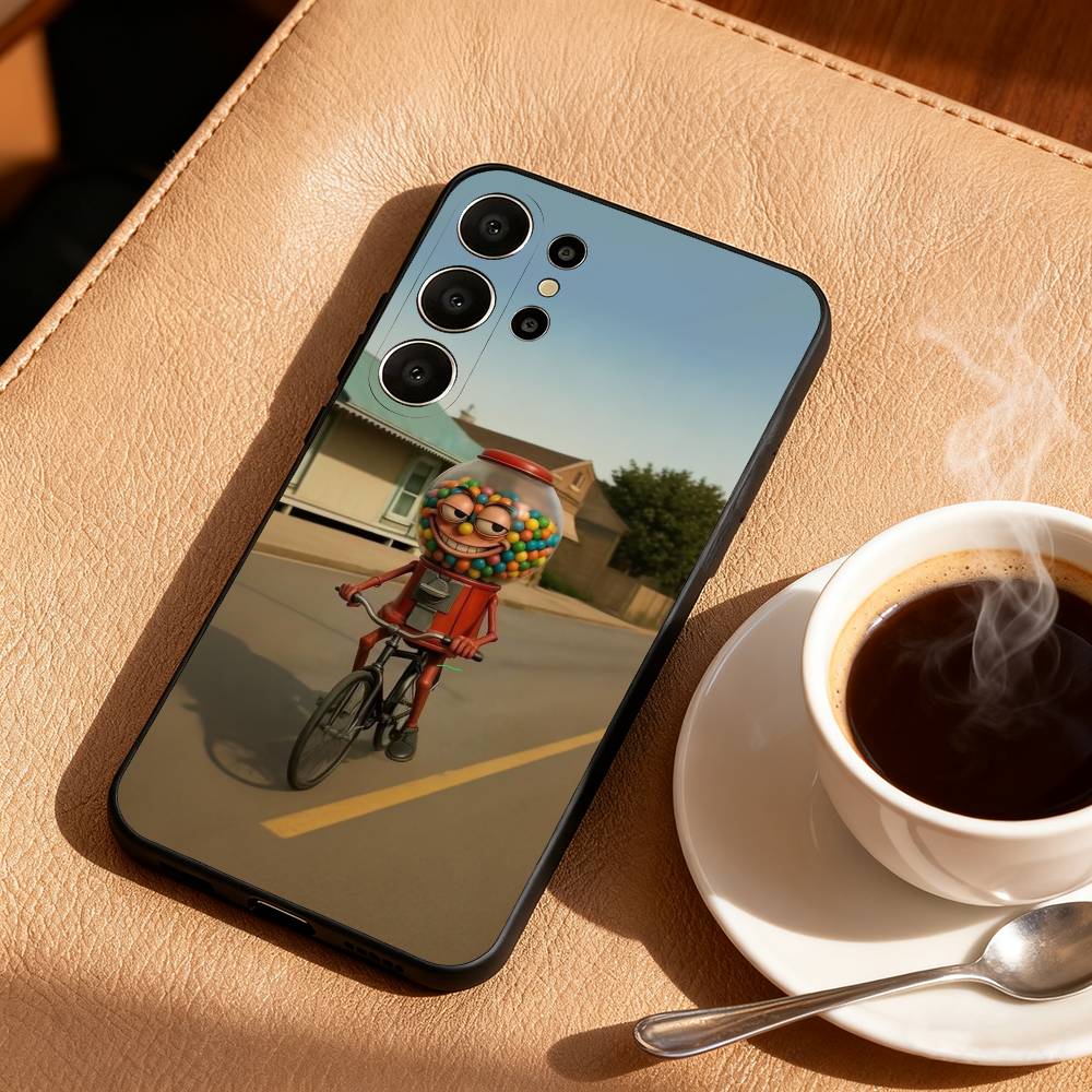 I-Italian B-Brainrot T-Tung Phone Case For Samsung S26,S25,S24,S21,S22,S23,S30,Ultra,S20,FE,Lite,10,9,Black Cover