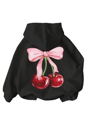 Felpa con cappuccio e stampa di cartoni animati a maniche lunghe per bambini 2025 per Autunno/Inverno