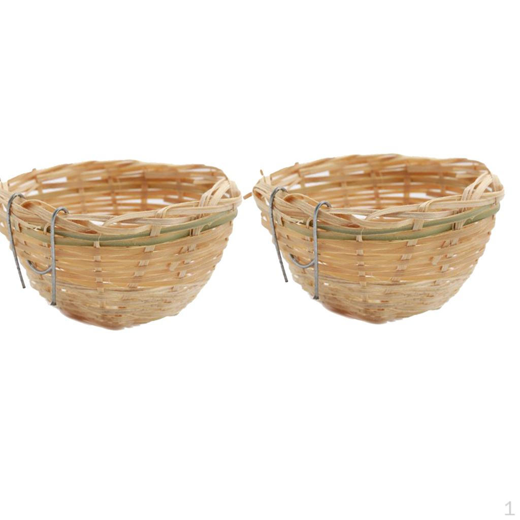 

2x Канареечное гнездо для клеток с подвесным крючком Клетка для разведения домашних птиц