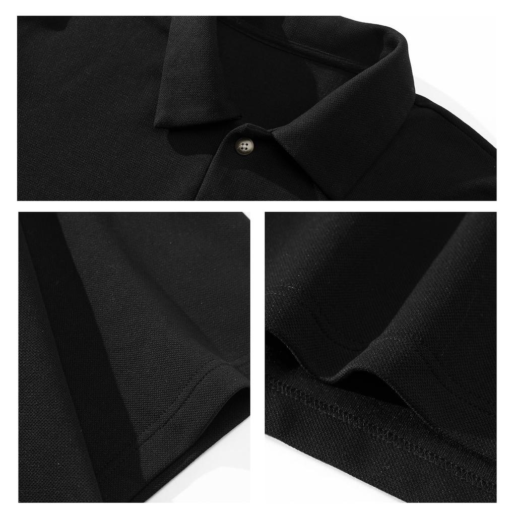 SoarUnique Polo Short Heavyweight with a Minimalist Look 290g Premium Simple Solid Summer Oversized Perfect for Casual Outfits Men's Shirt, Sleeve,