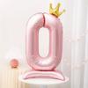 40 Inch Birthday Number Ballons Princess Birthday Pink Crown Balloons Wedding Party Ballons Decoration Birthday Number Balloon
