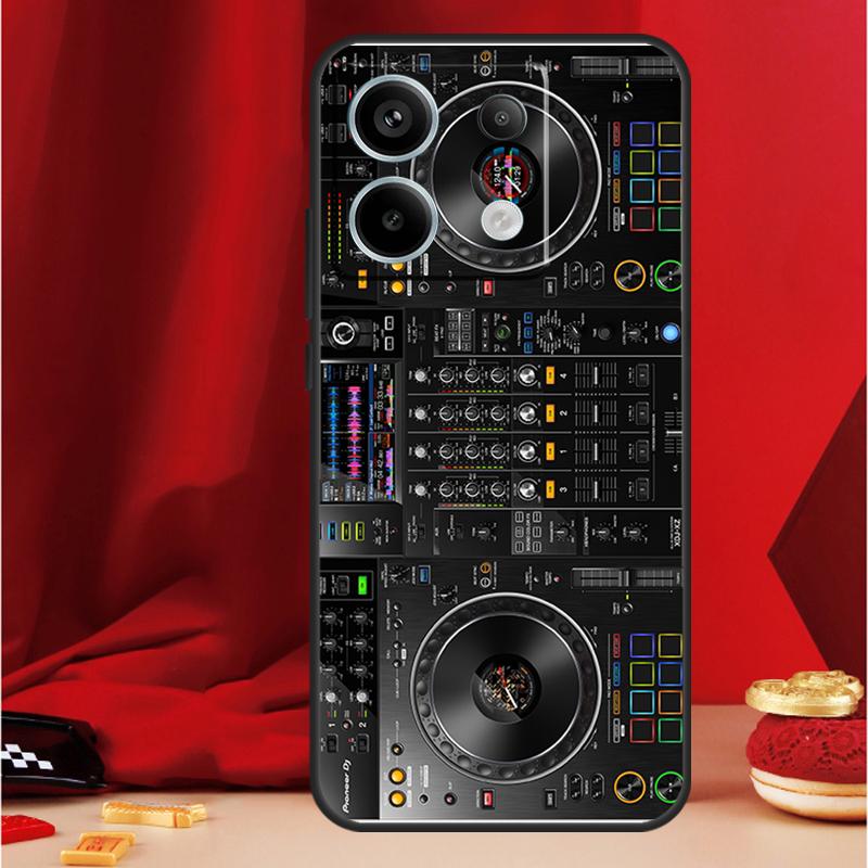 Electronic Music DJ Controller Mixer Case For Xiaomi Redmi Note 14 12 11 10 13 15 Pro Plus Redmi 15 13 10C 12C 13C 14C 15C Funda