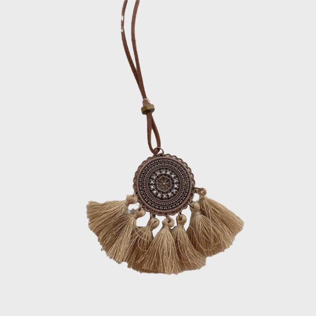 Bohemian Ethnic Style Tassel Pendant Necklace for Women – European and American Retro Design
