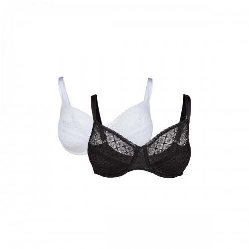 Gorgeous Womens/Ladies Textured Lace Bra (Pack of 2)