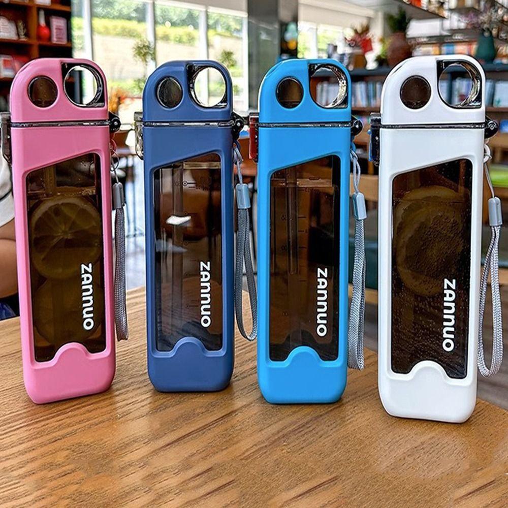 Kwadratowy Kształt Sportowy Kubek na Wodę Przenośna Butelka do Picia Prezent Kubek Fitness Podróż