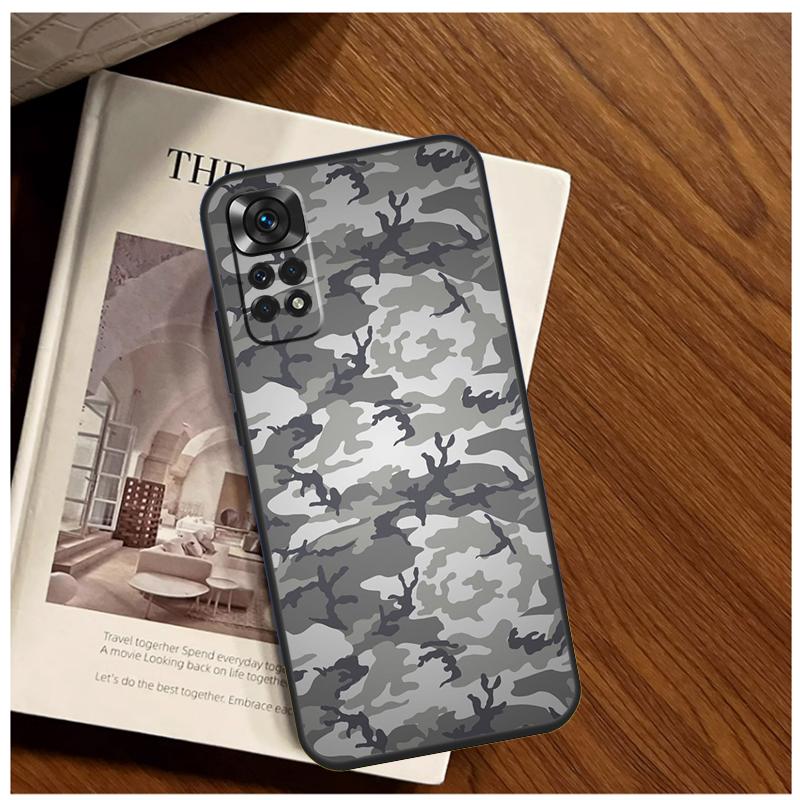 Army Camo Camouflage Case For Xiaomi Redmi Note 11 10 9 12 13 14 15 Pro Plus Cover For Redmi 15 C 10C 13C 12C 14C