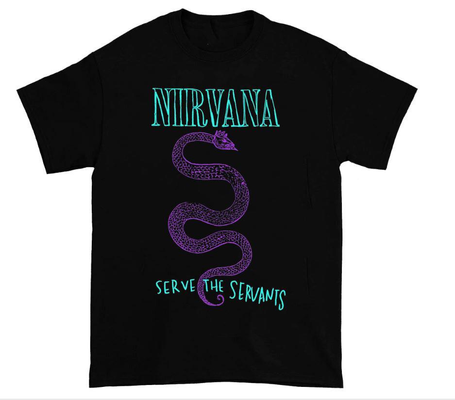Nirvana Serve The Servants T-Shirt New Black Tee Unisex T-Shirt XXL