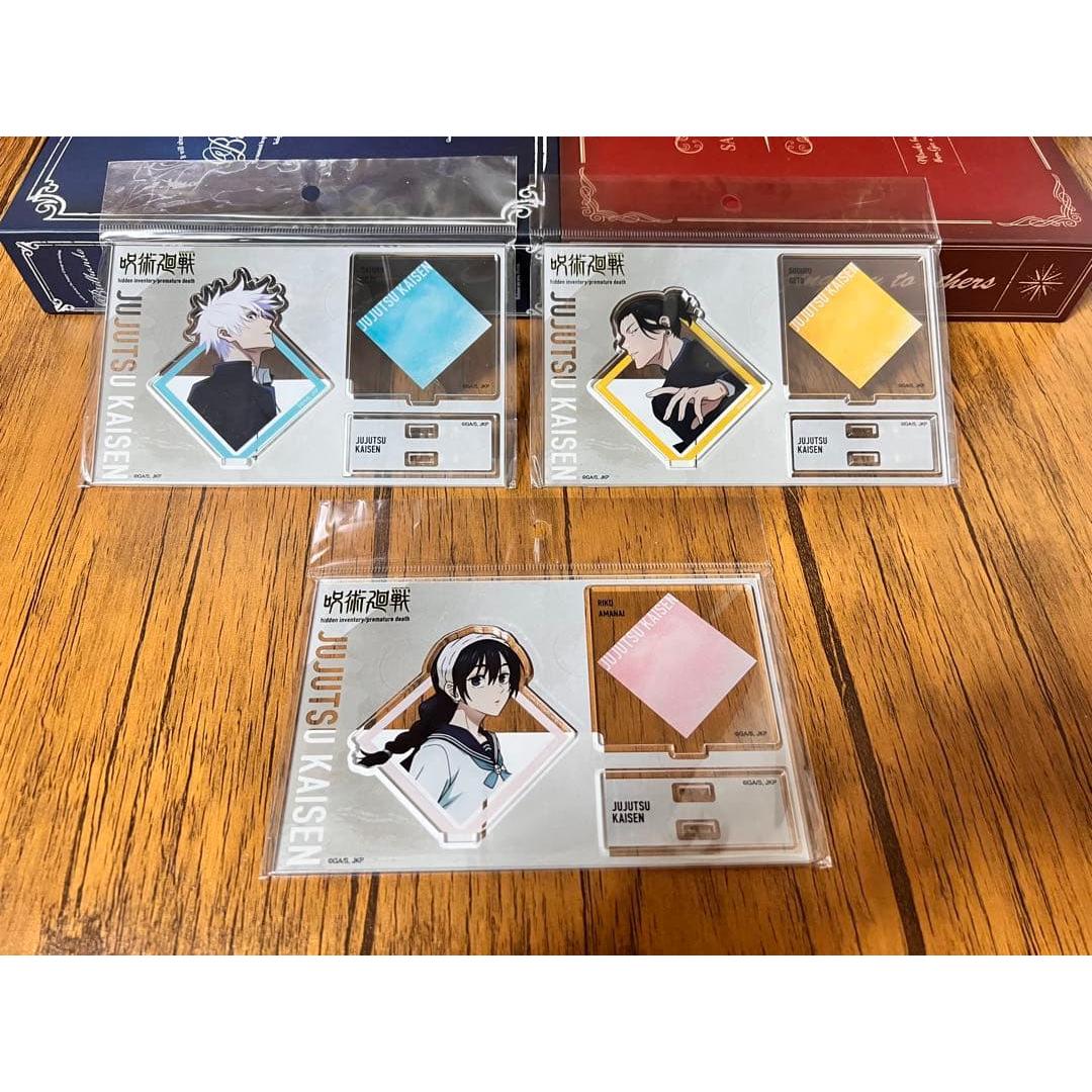 Used Jujutsu Kaisen Acrylic Stand Kaidama/Tamaori Satoru Gojo Natsuyu Ketsu Riko Tennai