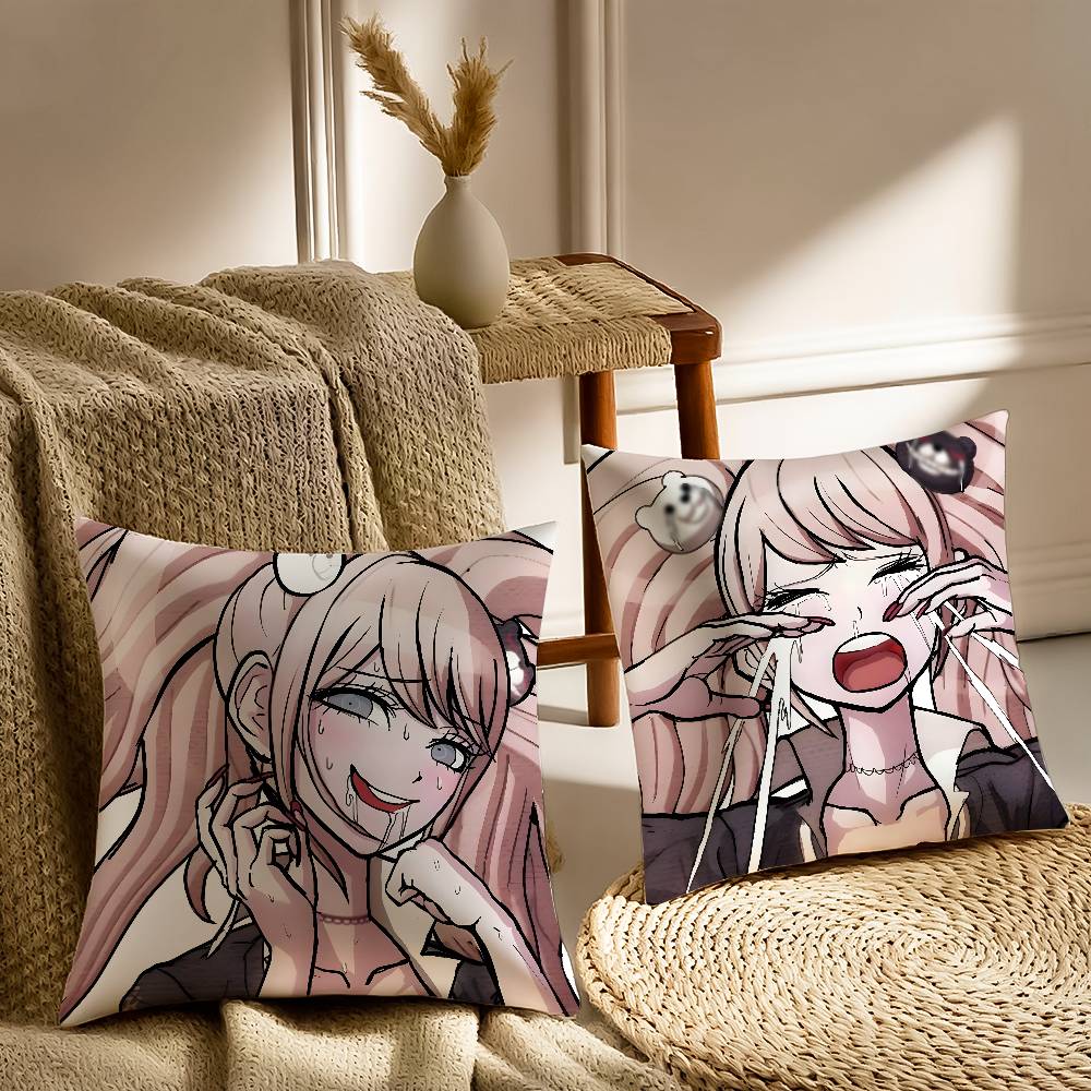 J-Junko Enoshima Pillow Case Sofa and Living Room Decorative Cushion Covers Dust-proof and Mite-proof Invisible Zipper