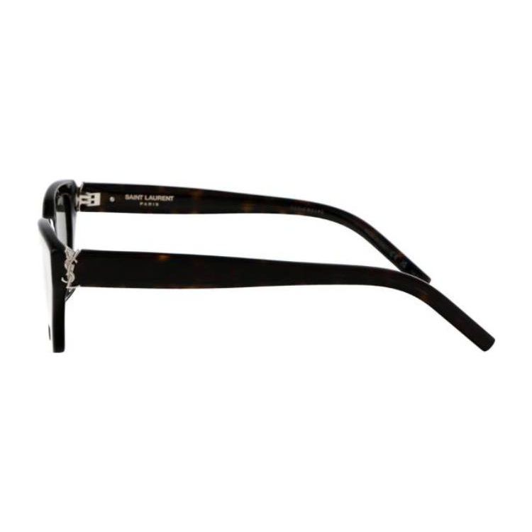 Saint Laurent Side Logo Irregular Shape Sunglasses Unisex Sunglasses Brown SLM127F002