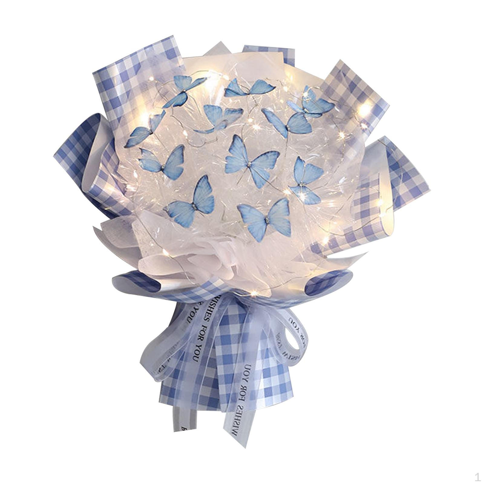 

Композиция из искусственных цветов с бабочками, Набор Blue Color 11 Butterfly