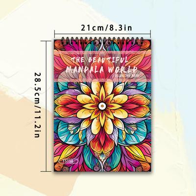 1 unidad, Libro para Colorear para Adultos-30 Patrones Diferentes, 100 gsm, 11,2x8,3 “Alivio del Estrés, Pascua, Cumpleaños, Regalo de San Valentín