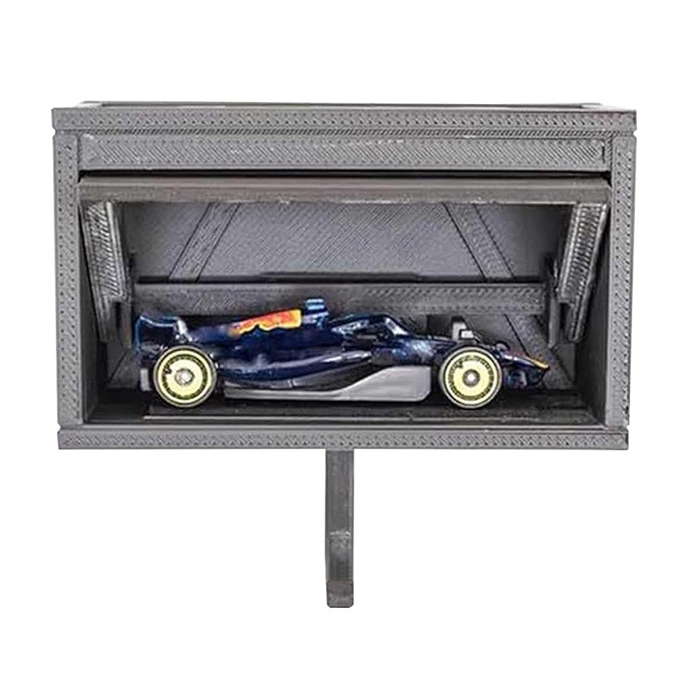 Creative 3D Printed Car Garage Key Holder With Opening Door Wall Mounted Keychain Storage Holder Easy Install Key Organizer Rack
